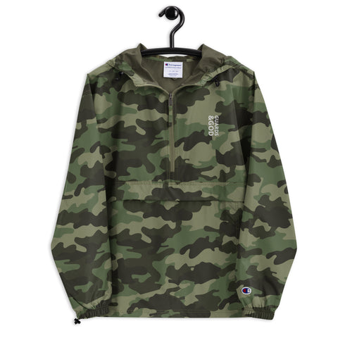 Guards &God Vertical Embroidered Champion Packable Jacket